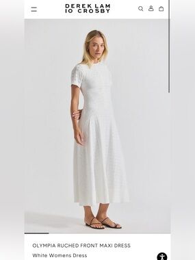 10 Crosby Derek Lam White Eyelet Maxi Dress